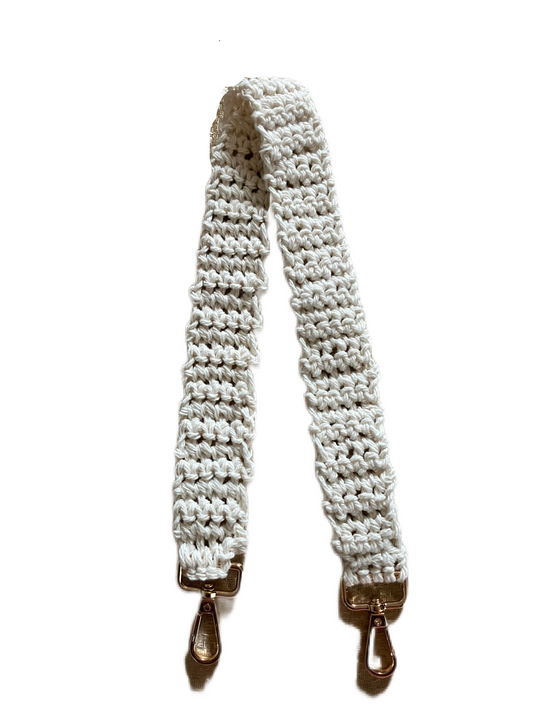 Bag Handle White/Gold 24 inch